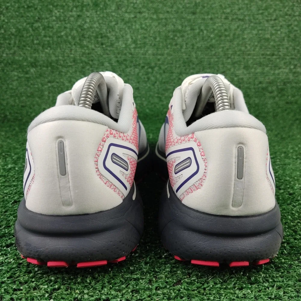 Brooks Running Shoes Womens 9.5 White Ghost 14 Pink Purple 1203561B192 Athletic - Picture 4 of 9